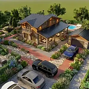 Anahtar teslim 112 m2 ahşap ev