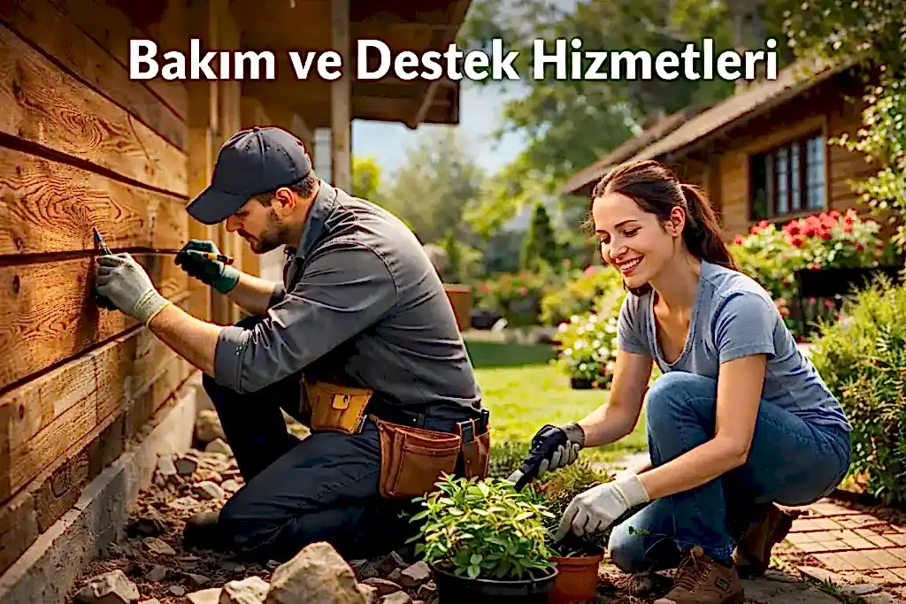 Ikı insan bakım yapıyor